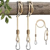 SMkidsport High-Strength Tree Swing Straps - 600lbs Capacity, 35-60 inch Adjustable with Carabiners | Heavy-Duty Hammock & Swing Extension Straps | for Tree Swing, Hammock, Aerial Yoga & Backyard Play