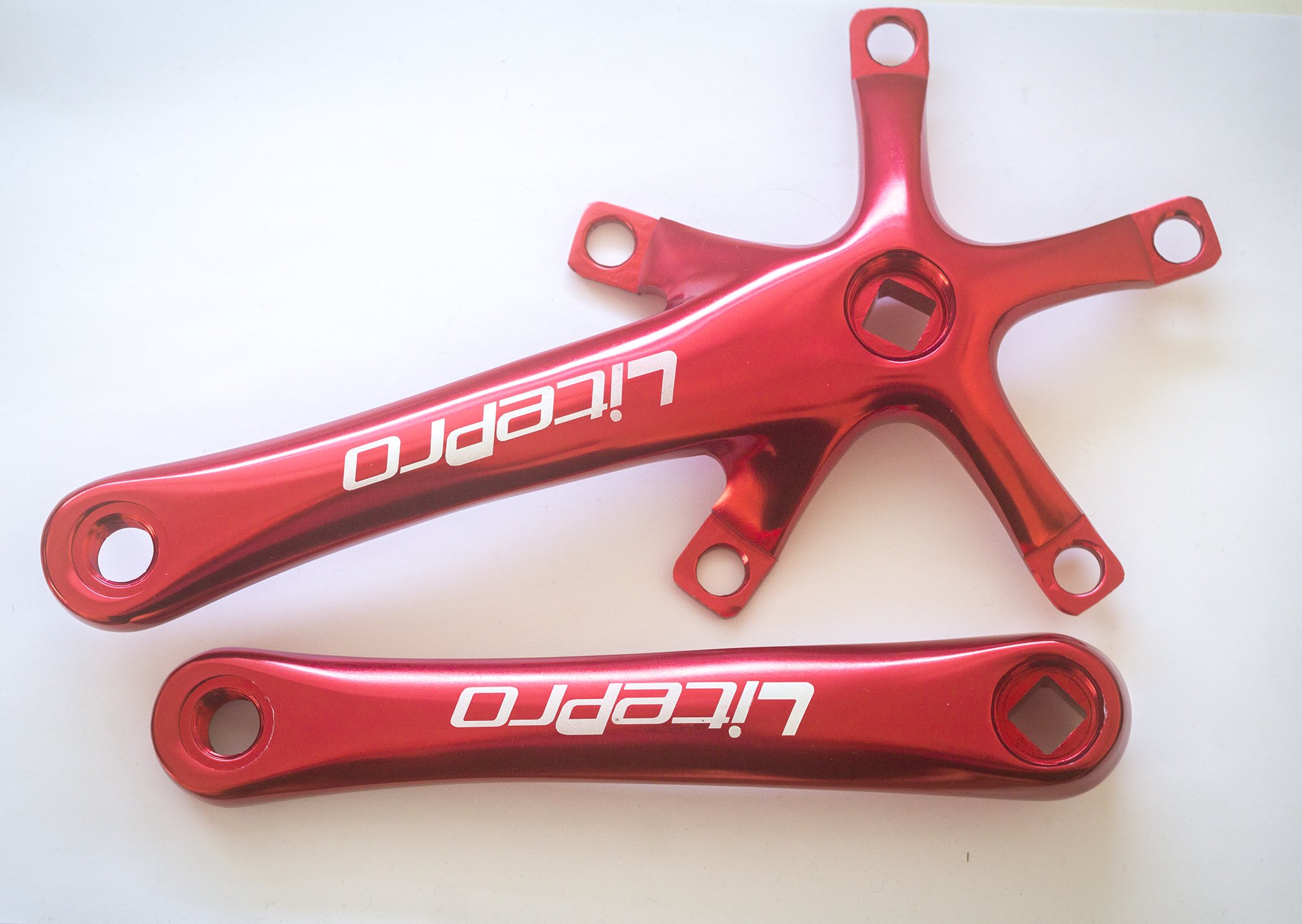 London Craftwork Crankarm Set For BROMPTON Crankset RED For Dahon Birdy