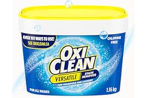 OxiClean All-Purpose Stain Remover Powder for Household, Laundry, Carpet, and Upholstery - Colour Safe, Chlorine Bleach Free,