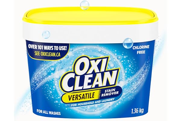 OxiClean All-Purpose Stain Remover Powder for Household, Laundry, Carpet, and Upholstery - Colour Safe, Chlorine Bleach Free,