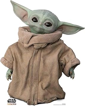 Star Cutouts Ltd Sc1536 The Child Baby Yoda Cardboard Cutout Wise Head Tilt The Mandalorian Star Wars Height 95cm Multicolour Amazon Co Uk Toys Games