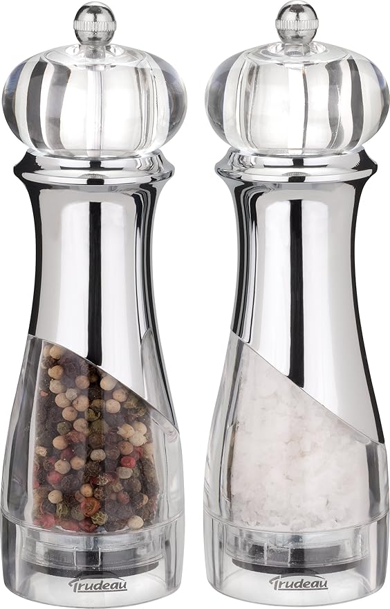 Trudeau Alexa 7Inch Pepper Mill and Salt Mill Kitchen
