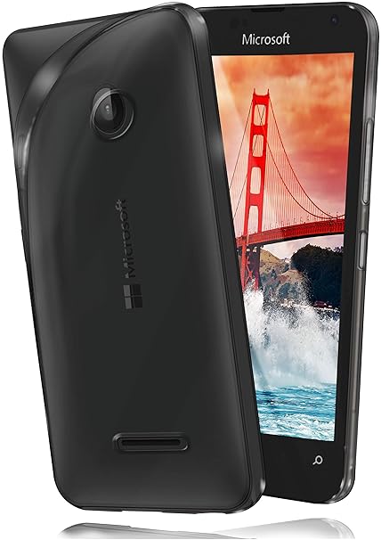moex Microsoft Lumia 532 | Hülle Silikon Transparent Klar Clear Back-Cover TPU Schutzhülle Dünn Handyhülle für Nokia Lumia 53