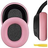 Geekria NOVA Replacement Ear Pads Compatible with Sony WH-CH700N, WH-CH710N, WH-CH720N Headphones, Ear Cushions (Pink)