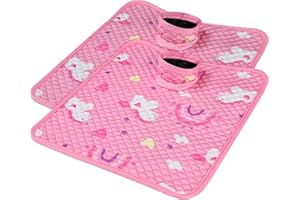 Babepets Car Seat Protector for Potty Training, 2 Pack Waterproof CarSeat Liner Toilet Training for Baby Infant Toddler, Dry Seat Piddle Pads Cover for Strollers (Pink)