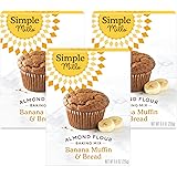 Simple Mills Almond Flour Baking Mix, Gluten Free Banana Bread Mix, Muffin Pan Ready, Made with whole foods (Packaging May Va