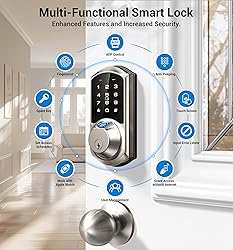 Veise Fingerprint Smart Lock for Front Door, 7-in-1