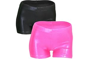 iLover Girls' Sparkle Glitter Shorts Dance and Tumbling Athletic Gymnastics Shorts Bottoms
