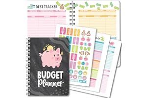 HADLEY DESIGNS 2026 Budget Planner and Monthly Bill Organizer - Monthly Budget Planner 2026, Financial Planners Budgeting Book, Bill Tracker Notebook for Expenses, Chalkboard Undated Finance Organizer Journal