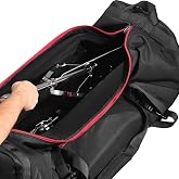 Niu Kako 40" Heavy Duty Drum Hardware Bag - Protective Lightweight Drum Hardware Case for Cymbal Stands &amp; Drum Set Accessories | Gig Transport &amp; Long-Term Storage for Musicians