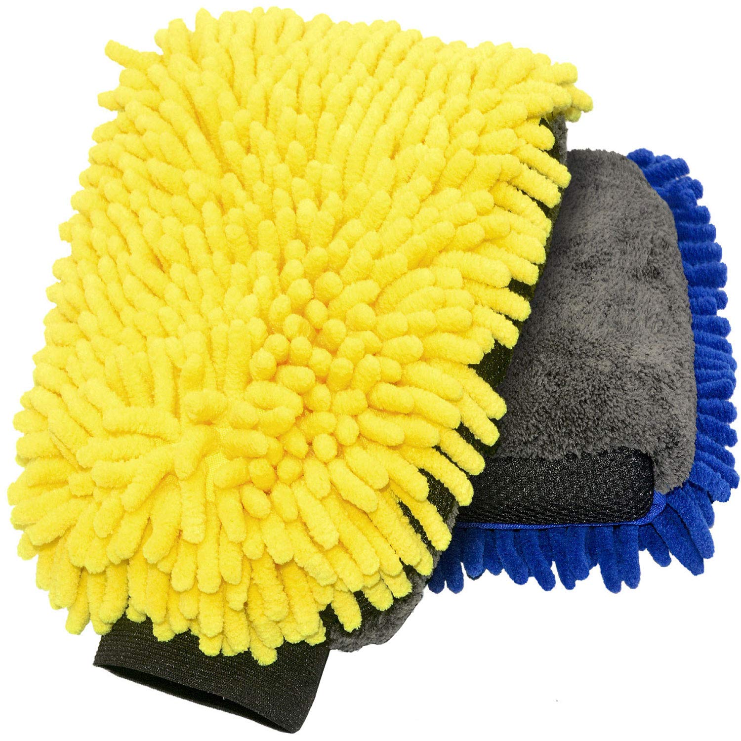 BUIEBOY Car Wash Mitt 2 Pack Extra Large Size Winter