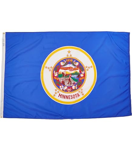 Flagsource Indiana Nylon State Flag, Made In The Usa, 4X6