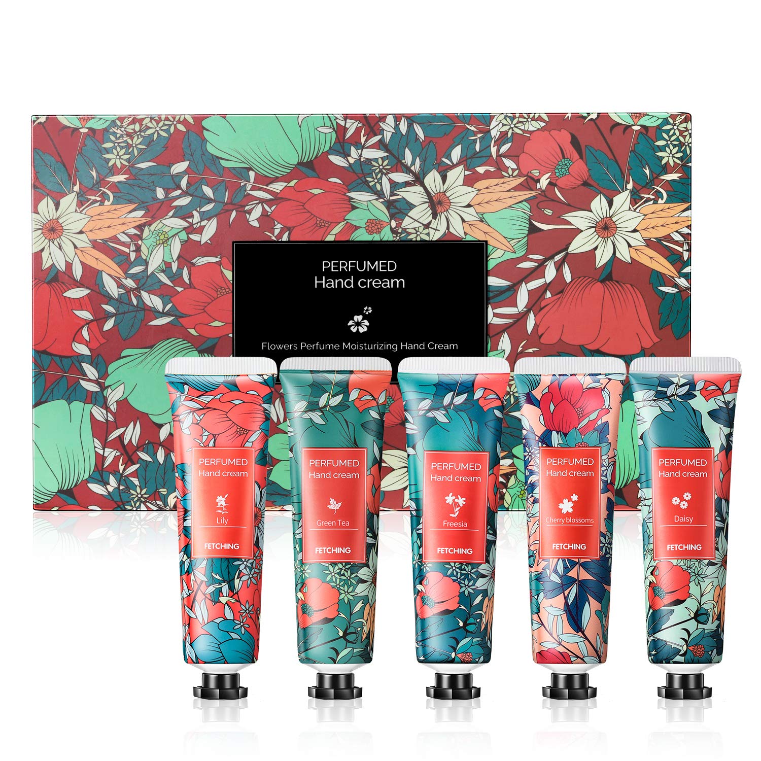 Hand Cream Gift Set, Lezero 5 Packs Flower Fragrance