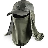 ELLEWIN Outdoor Sun Hat for Men Women UPF 50+ Fishing UV Hat with Neck Flap Face Cover for Sun Protection