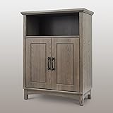 Elegant Home Fashions Russell Bathroom Floor Cabinet, Salt Oak