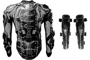 Power Gear Motorsports 1STORM MOTORCYCLE MOTOCROSS BIKE GUARD PROTECTOR BODY ARMOR BLACK