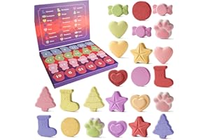 ZESUA Advent Calendar 2025-24 Pack Aromatherapy Shower Bombs for Relaxation & Stress Relief-Christmas Countdown Gift for Women & Men, Stocking Stuffers