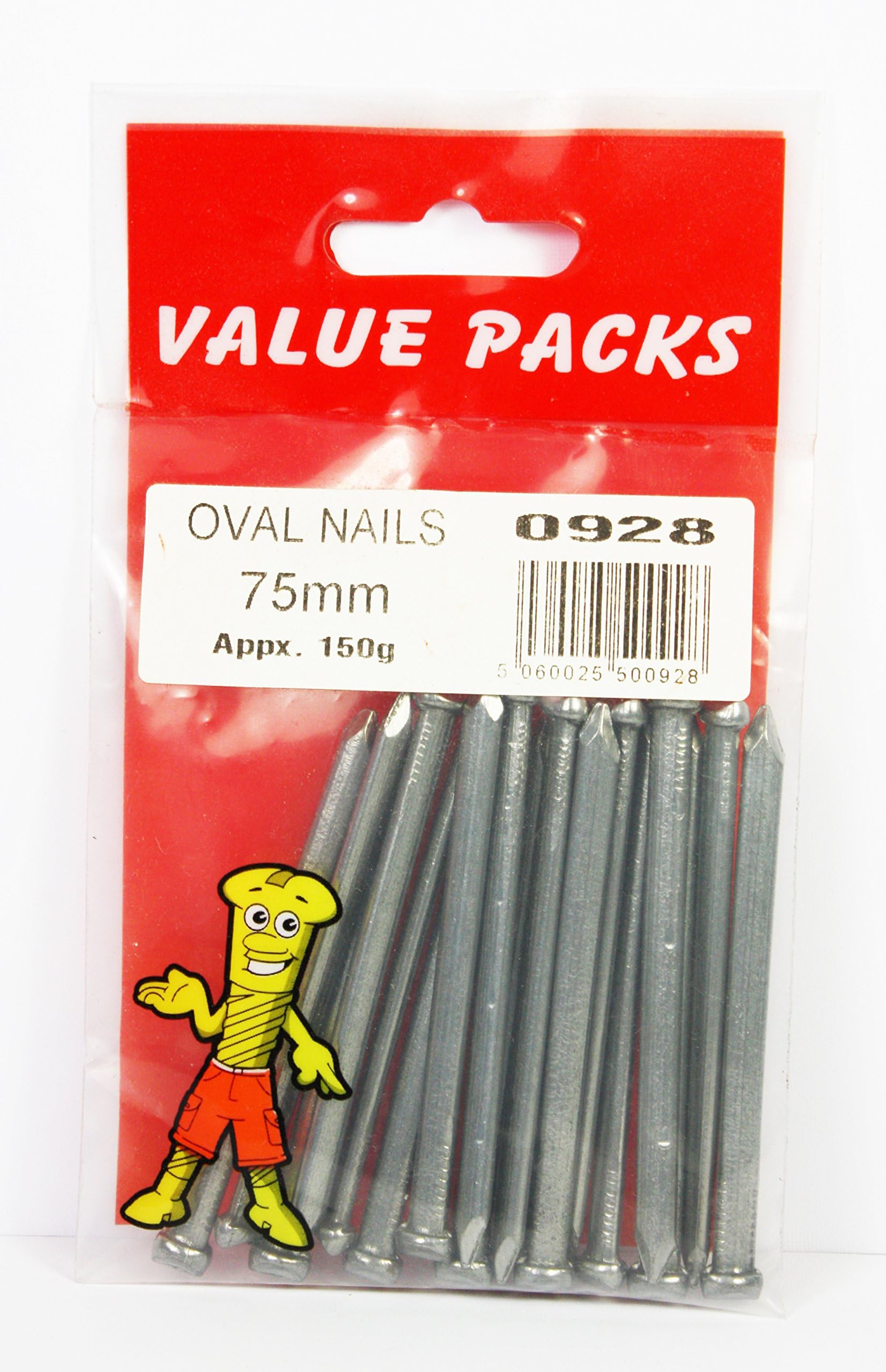 3 inch DIY Nails, Oval Nails 75 mm 150g Pack