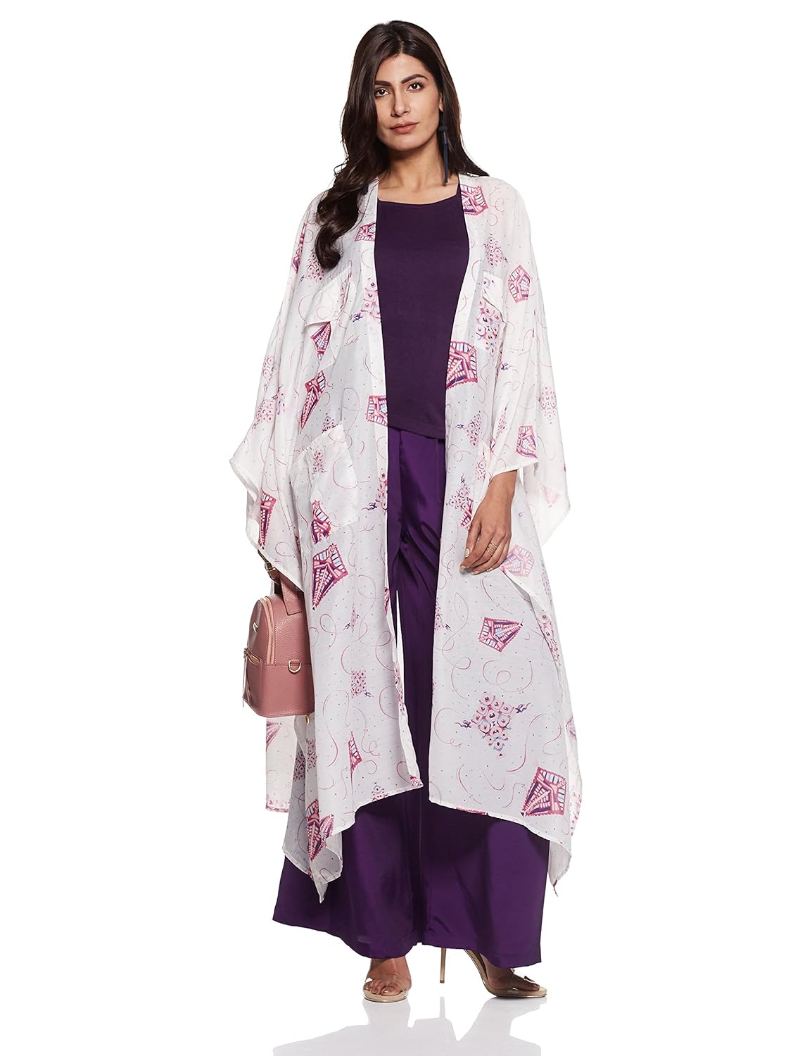 rheson by sonam & rhea kapoor women's big pocket cape shrug