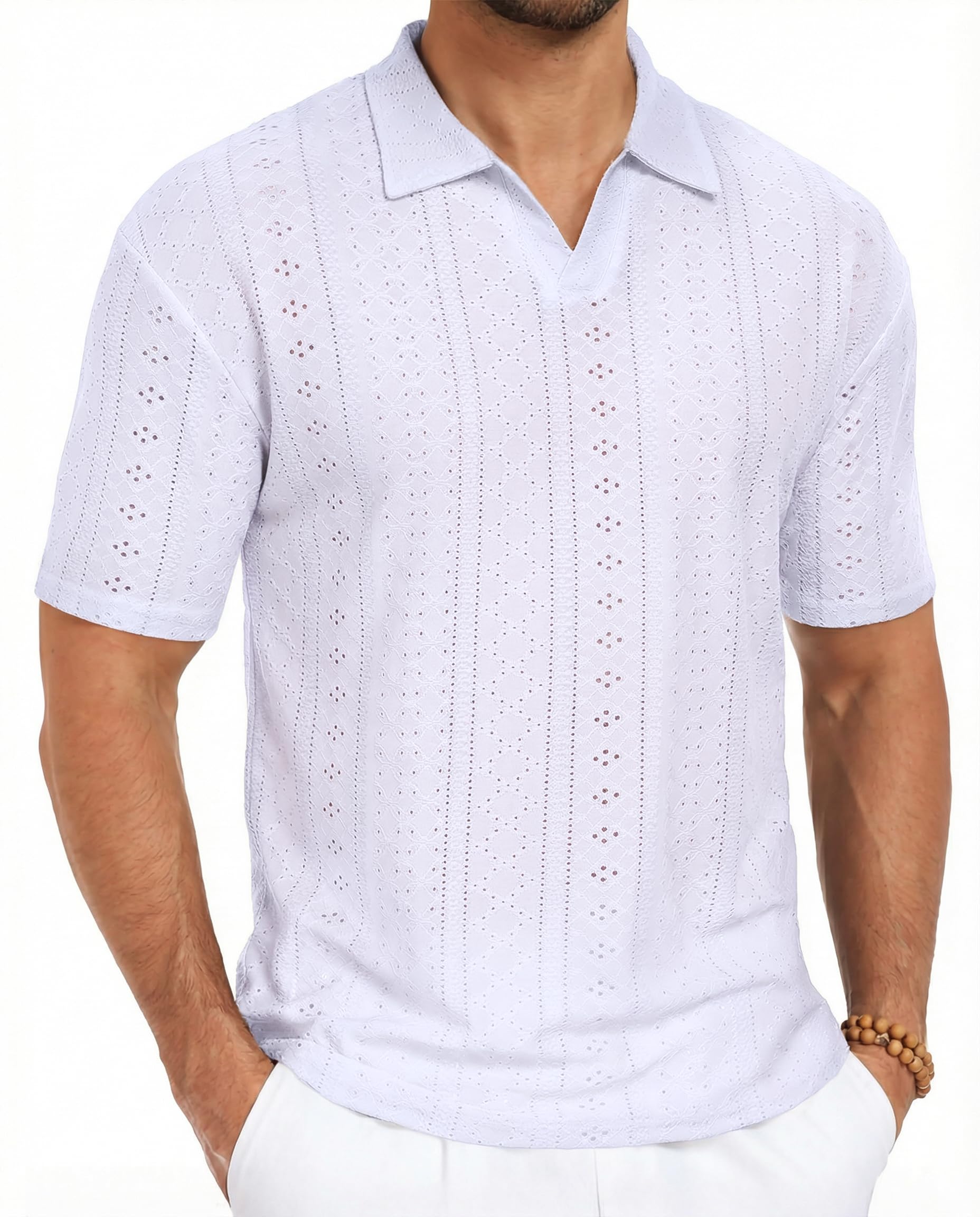 Halfword Poloshirt Herren Kurzarm Lockere Passform T Shirt