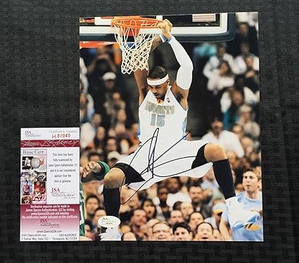 carmelo anthony signed basketball