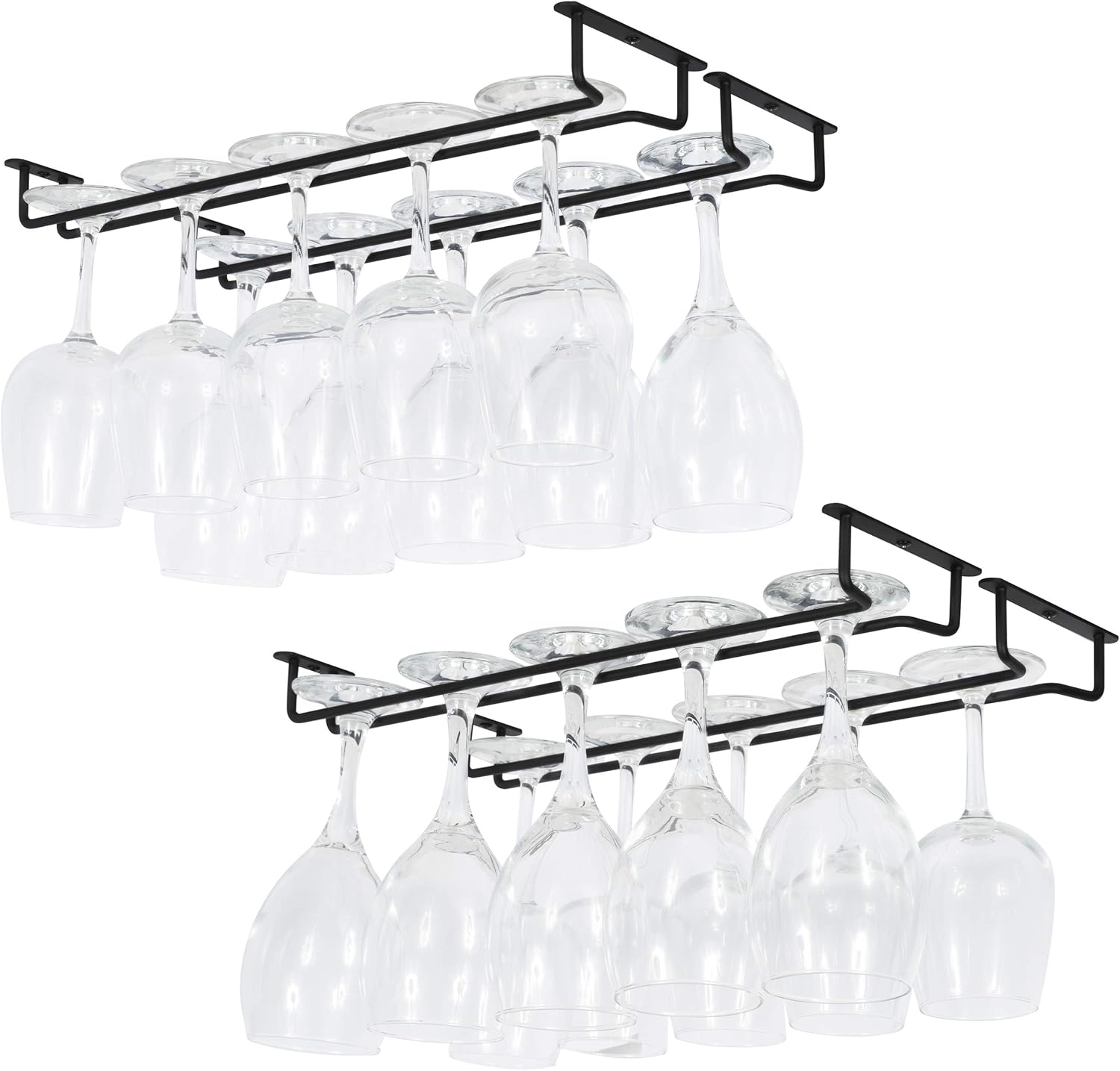 Aufbewahrung & Organisation 4PCS, Schwarz Wall-Mounted Eisen