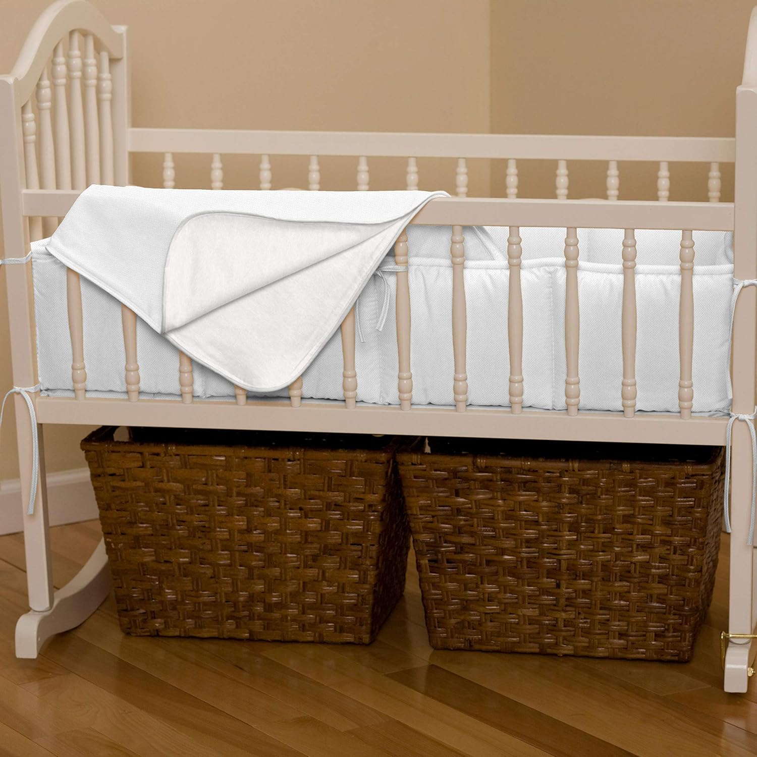 Carousel Designs White Pique Cradle Blanket Baby