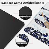 EFISH Kanagawa Surfing Mouse Pad XL 31.5 x 11.8 inches Non-Slip Edge Stitch view 6