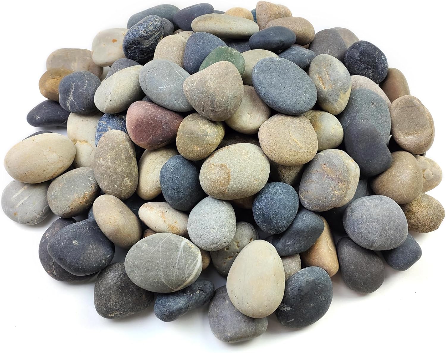 Hardscaping Materials - FANTIAN 40 lb Natural Unpolished Bulk Rocks Mexican Beach Pebbles, 2-3 Inch Decorative River Rocks for Landscaping,Garden, Paving,Planters, Crafting, Walkways and Outdoor Decorative Stones