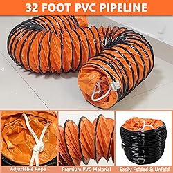 32FT Ducting Hose 20 Inch PVC Flexible Duct Hosing