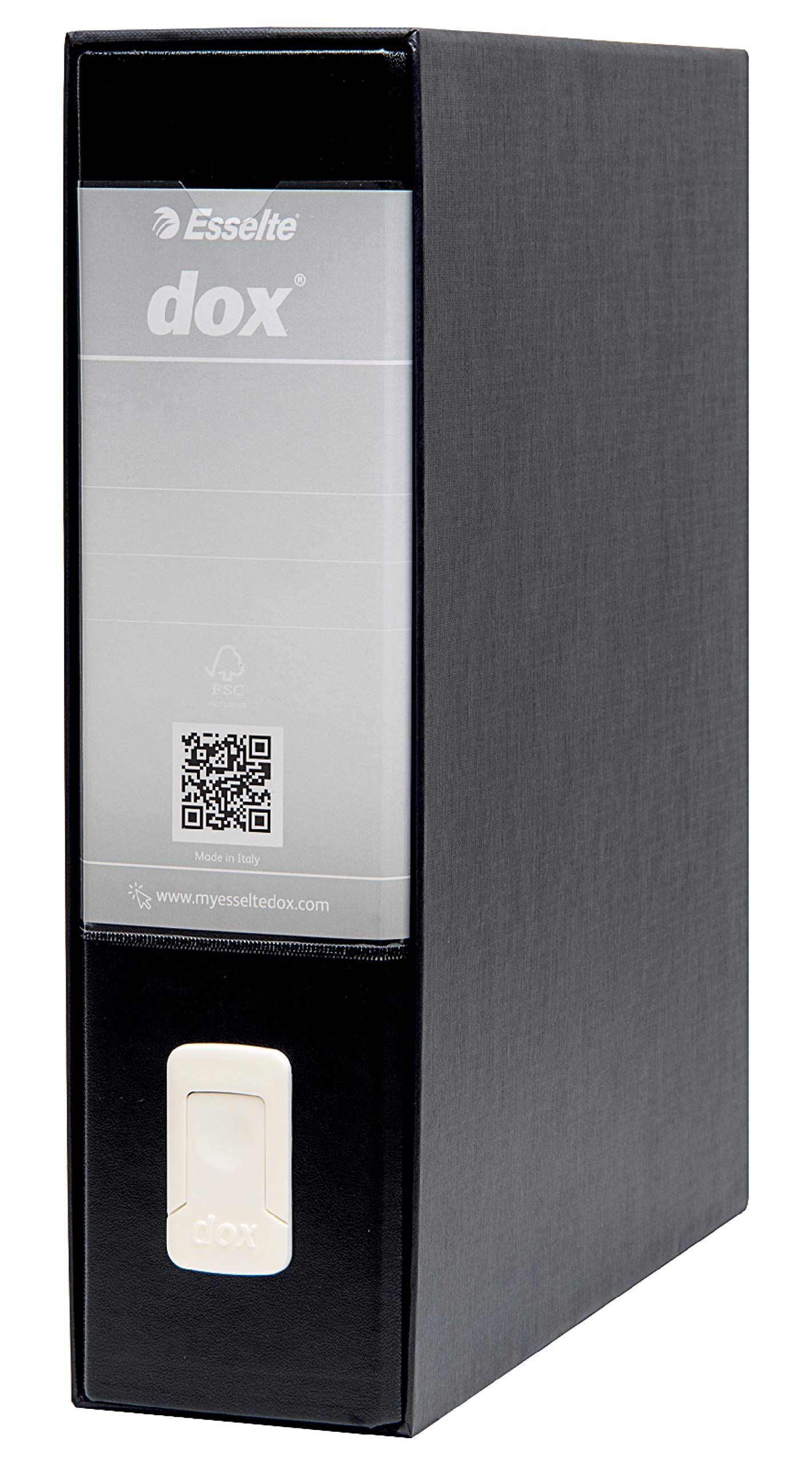 Esselte A4 Lever Arch File, Black, 80mm Spine Width, Dox 1, D26105 — image 1