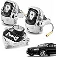 Generic 3PCS Engine Motor Trans Mount Set Compatible with Audi A4 2009-2012, A4 Quattro 2009-2016, A5 2010-2012, A5 Quattro 2008-2009 & 2013-2017 Replace# 8K0199381C 8R0199381E