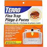 TERRO Flea Trap Refill Glue Cards, 3-Pack | Compatible with T230 Indoor Flea Trap Sticky Traps for Bugs and Pest Control, SuperGrabber Adhesive Insect Catcher Glue Board