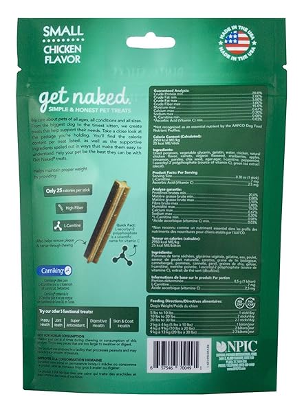GET NAKED WEIGHT MANAGEMENT DENTAL STICKS LARGE (6.6 OZ) – PACK OF 44