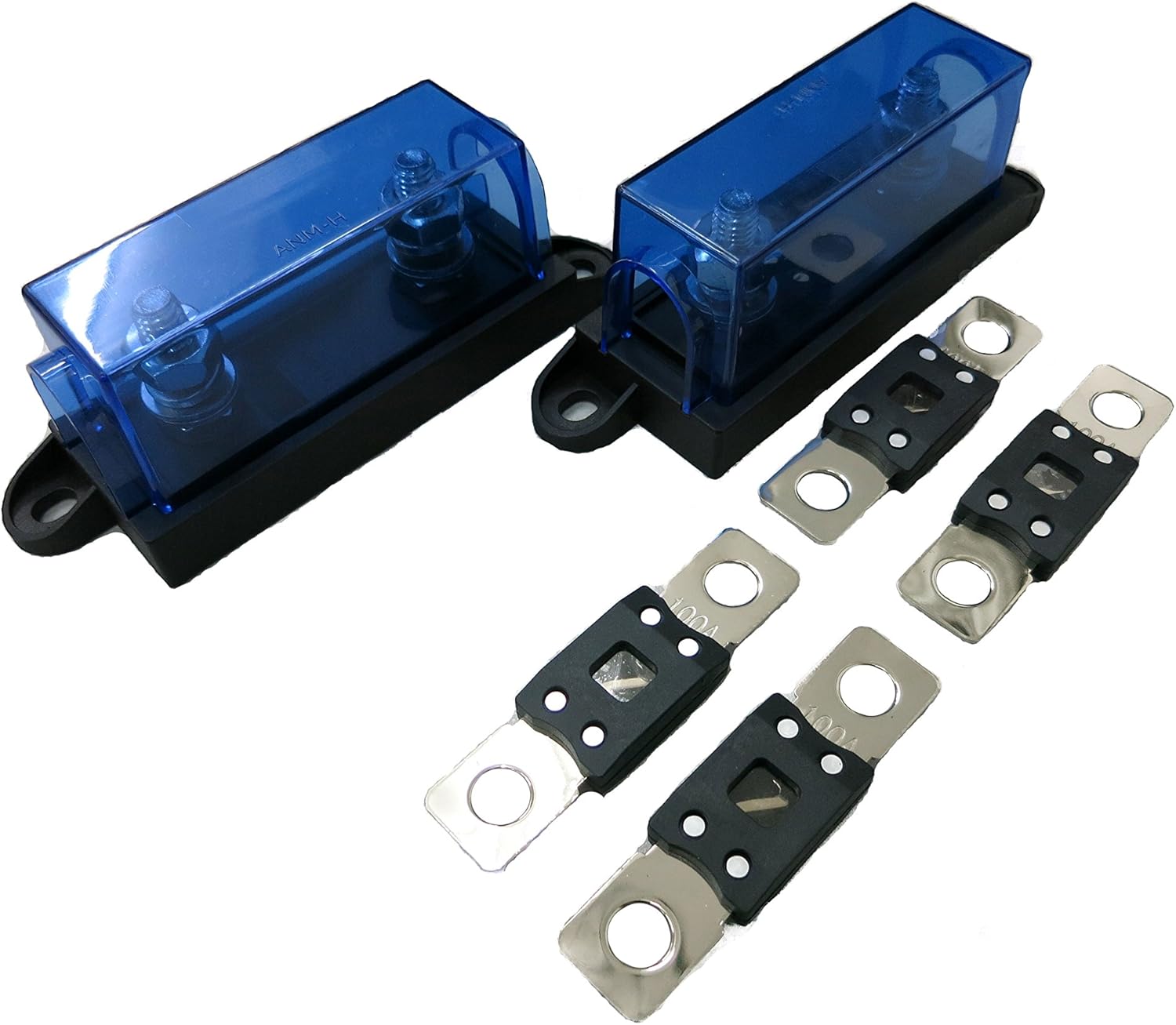 BATTEK 100A Mega Fuse Holder Kit (2 Fuse Holders, 4 100A