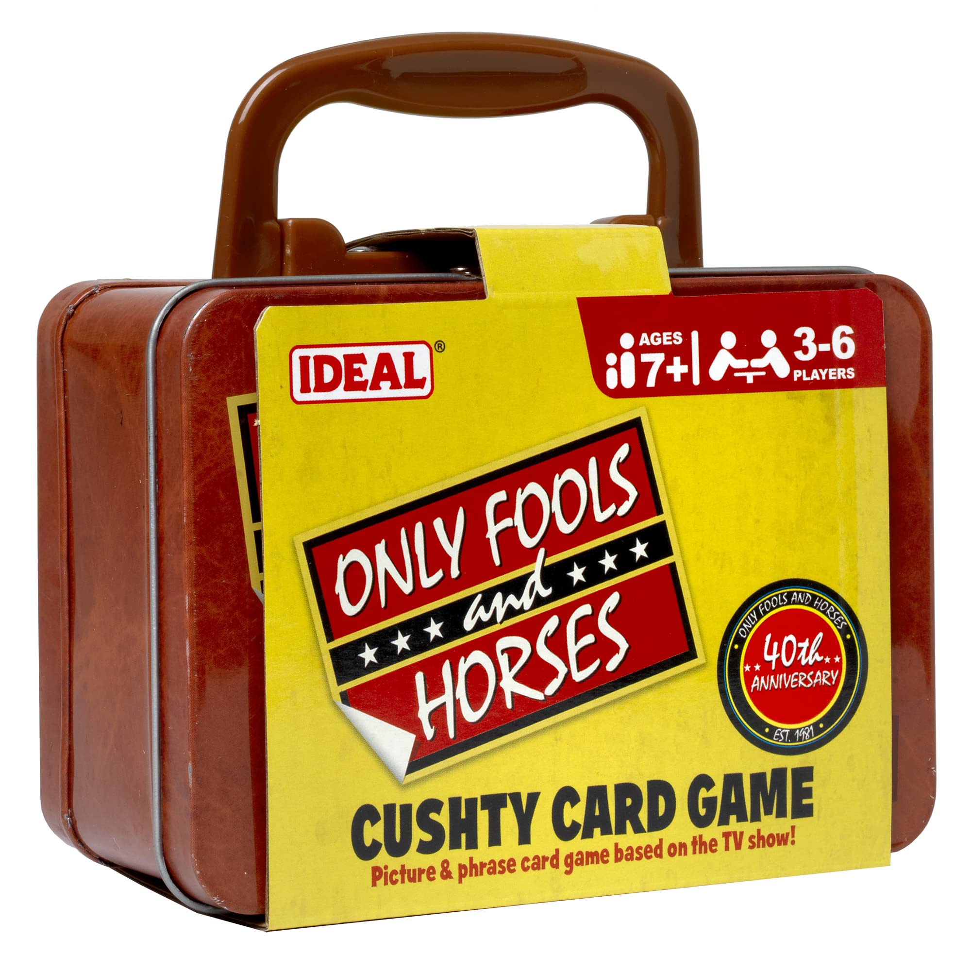 Ideal, Only Fools and Horses Cushty Card Game: Picture and Phrase Card Game Based on the Tv Show, Family Tv Show Game, for 3-6 Players, Ages 8+