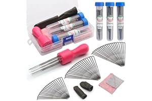 IMZAY 63PCS Needle Felting Kit, Needle Felting Tools, Wool Felting Supplies with Needles Felting Needles, Wooden Handle, Needle Felting Tools Kit, Perfect for DIY Felting Wool Projects-Rose