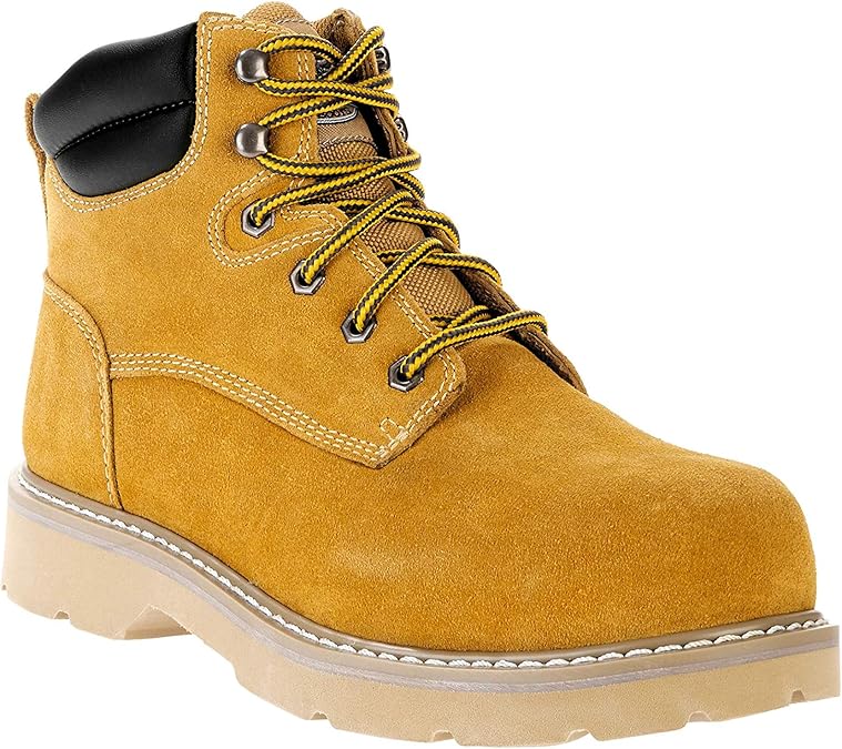 Brahma Mens Boots Steel Toe Wheat Bravo II