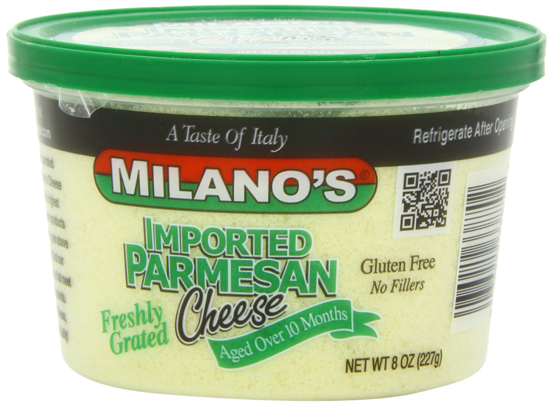 Milano's Parmesan Cheese Deli Cups, Imported Grated, 8 Ounce Buy Online in United Arab Emirates