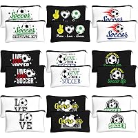 R HORSE Softball Kosmetiktaschen-Set – 9 Stück, Canvas, Mit Inspirierenden Sprüchen, 21x13 Cm