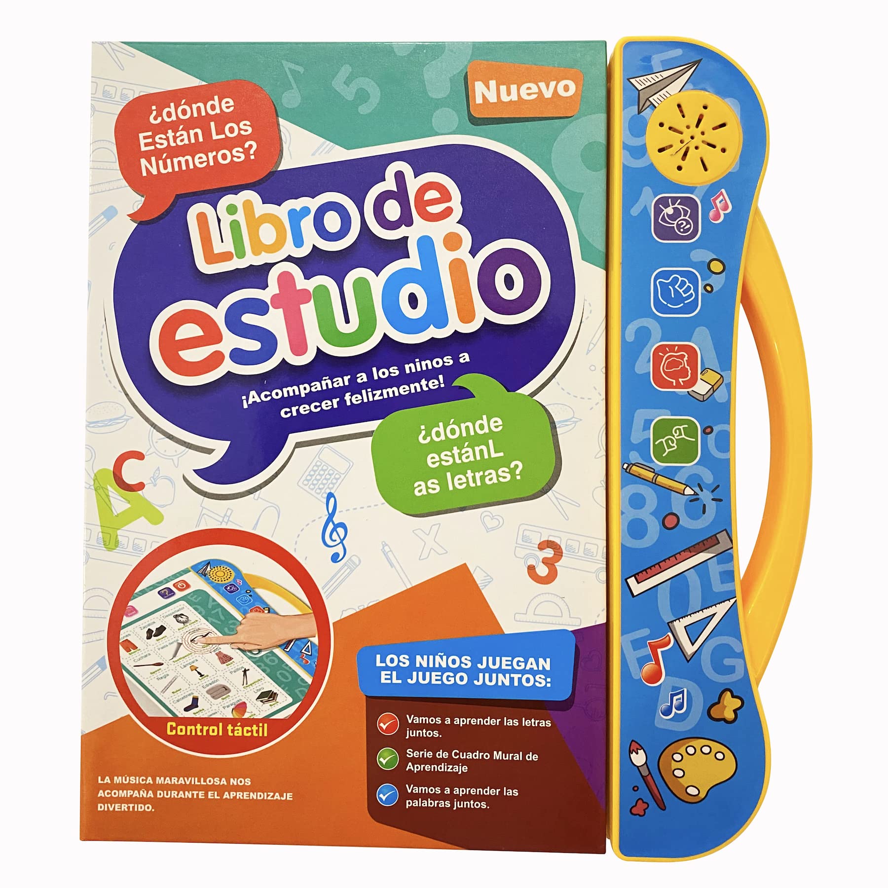 Photo 1 of Spanish-English Learning Toys for Kids, Learn Basic Spanish Vocabulary, Alphabet, Numbers, Colors, Bilingual Toys for Toddlers