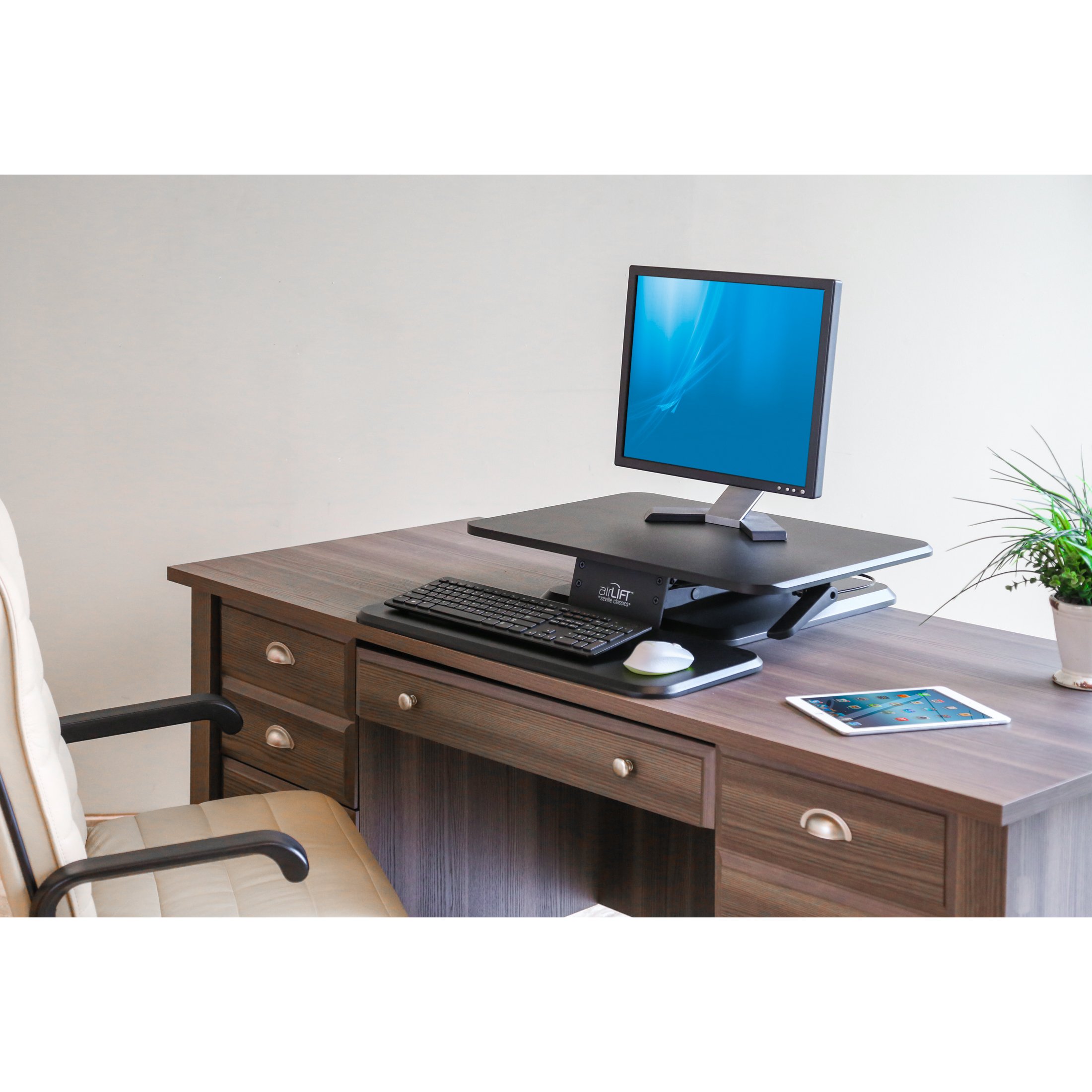 Seville Classics AIRLIFT Compact Pneumatic GasSpring Ergonomic