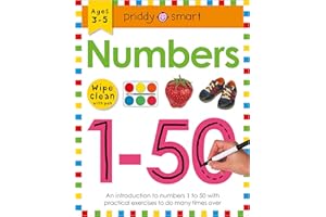 Numbers 1-50 (Wipe Clean Workbook): Ages 3-5; Wipe-Clean With Pen