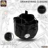 Graintex 18 Pocket Rip-stop Canvas Grab Bag Tool Organizer Pouch Drawstring view 5