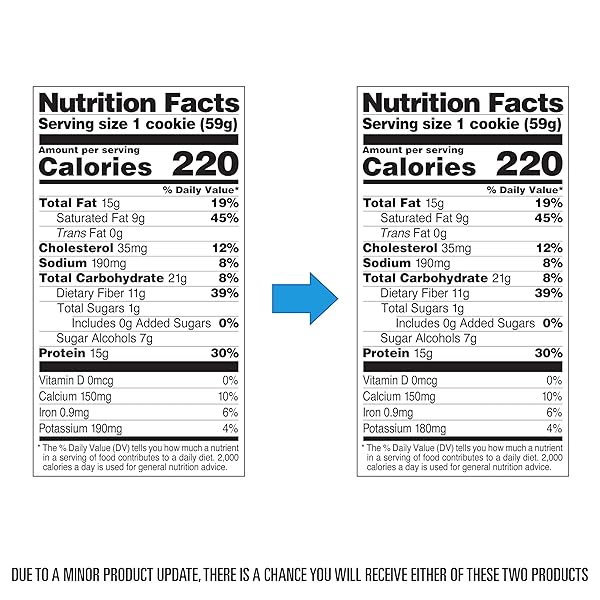 QUEST NUTRITION DOUBLE CHOCOLATE CHIP PROTEIN COOKIE, 15G PROTEIN, 1G SUGAR, 3G NET CARBS, KETO FRIENDLY, HIGH PROTEIN, LOW CARB; 4 COUNT
