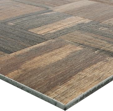 Mosaikfliesen Holzoptik Metall Selbstklebend Reynosa Braun Fur Wandverkleidung Badfliesen Bad Mosaikstein Amazon De Baumarkt