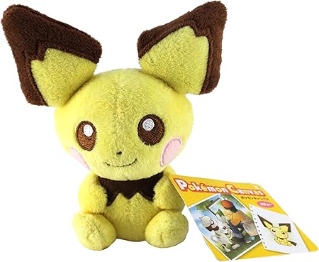 Amazon ポケモンセンターオリジナル キャンバスぬいぐるみ ピチュー ぬいぐるみ おもちゃ