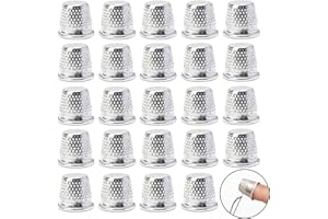 100 Pack Silver Sewing Quilting Metal Thimbles DIY Craft Finger Protector DIY Sewing Tool