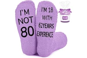 80th Birthday Gift for Women, Funny & Comfortable Socks for 80 Year Old Woman, Unique Gifts for Her 80th Birthday Celebration