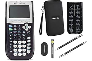 Texas Instruments TI-84 Plus Graphing Calculator + Guerrilla Zipper Case + Essential Graphing Calculator Accessory Kit (Black)
